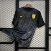 maglia da calcio ispirazione Brasile concept colore nero