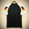 T-shirt da calcio Germania stile concept nero per sostenitore e tifoso