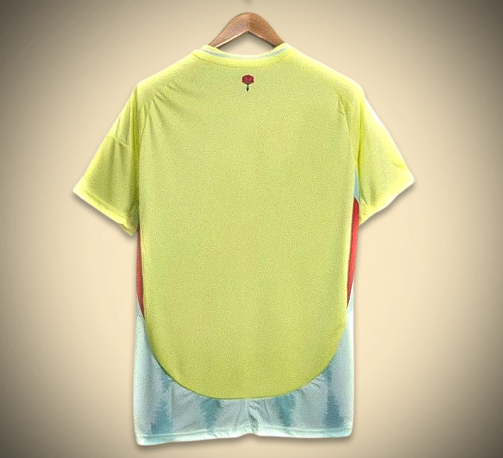 maglia away rossa Spagna 2024