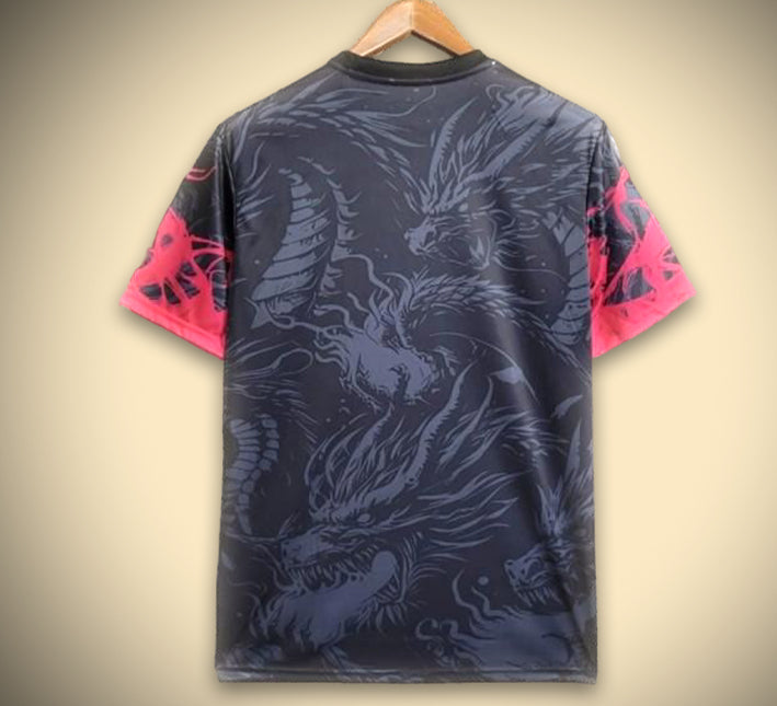 Maglia da calcio concept Real Madrid edizione drago rosso e nero stagione 2425