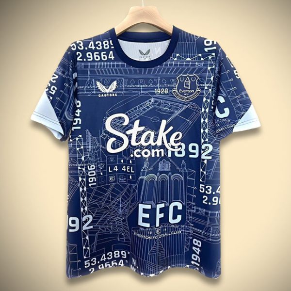 Maglia Everton Pre-Partita d'Addio 2024-2025