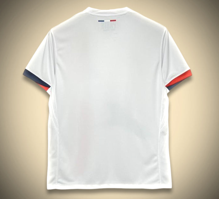 Maglia Paris Saint-Germain Away Edizione Bianca 2024-2025 vista posteriore