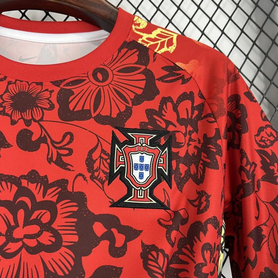 maglia da calcio Portogallo con motivo fiori 2025
