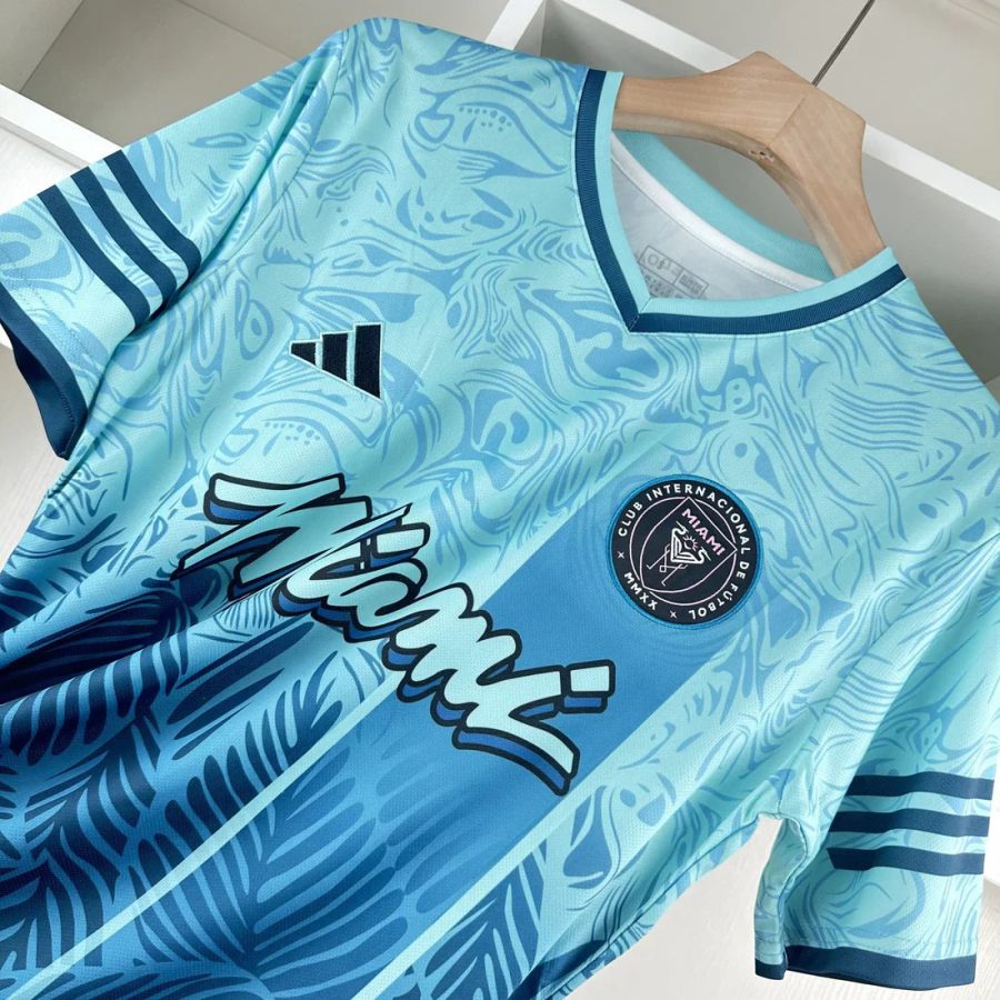 maglia di calcio Inter Miami concept blu stagione 2025 2026