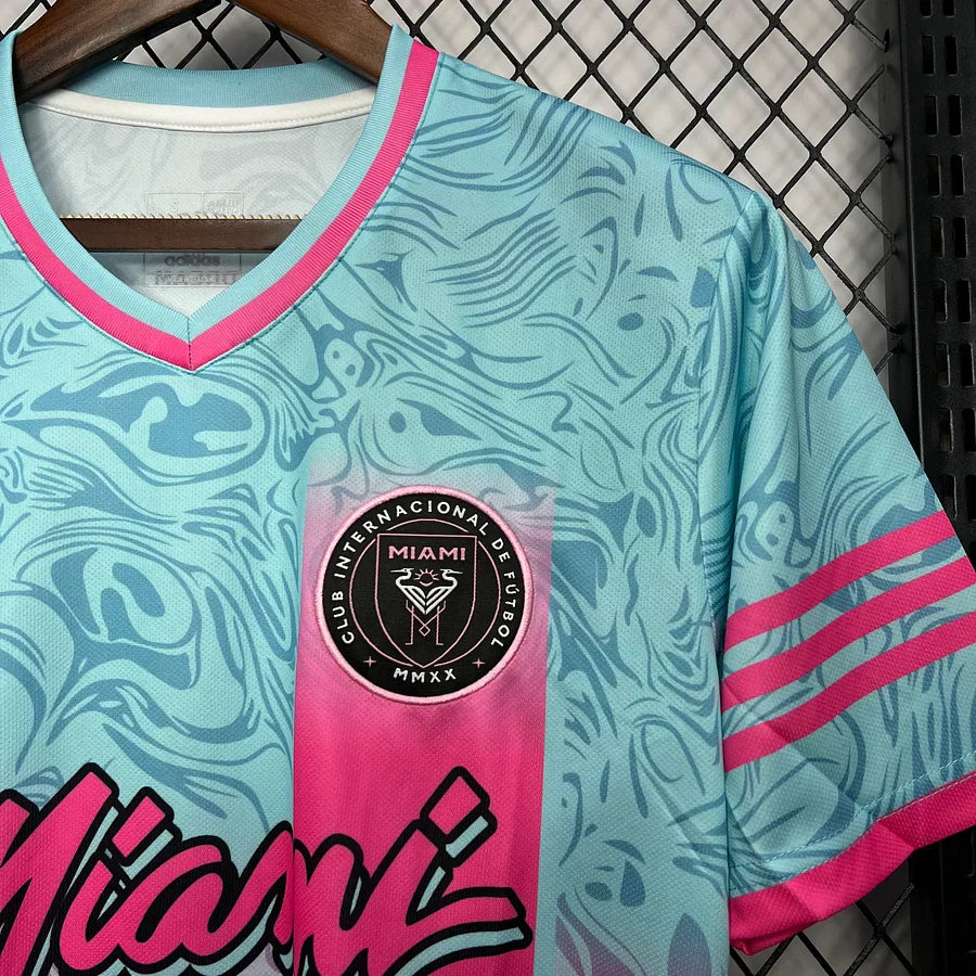 maglia concept Inter Miami stagione 2024 2025 rosa nero con logo club