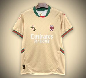 Maillot Concept AC Milan Édition Gucci Or 2425