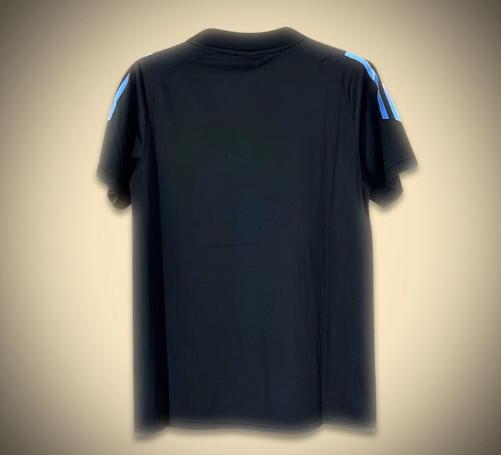 Polo da calcio Argentina 2024 maglia supporter blu e bianca