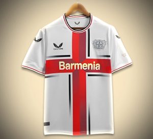 maillot-bayern-leverkusen-exterieur-blanc-2425 Maglia Bayern Leverkusen Away Bianca 2425