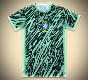 maglia da portiere del Brasile third stagione 2024 2025 tenuta di calcio gialla e verde