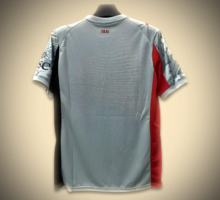 maglia da calcio AC Milan away grigia edizione concept stagione 2526