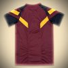 Maglia concept AS Roma stagione ventiquattro venticinque design moderno rosso e oro