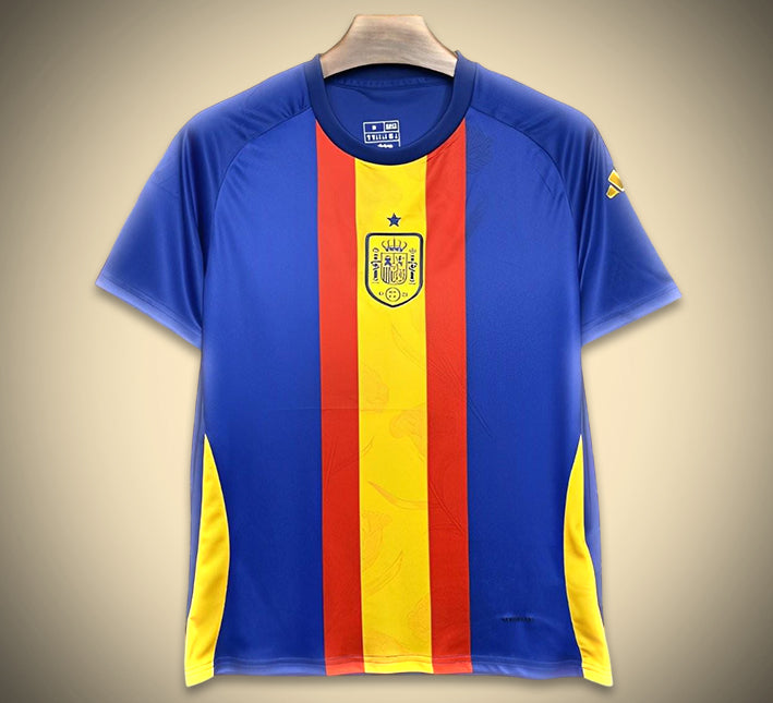maillotespagneeuro-1.jpg Maglia Spagna Pre-Partita Euro 2024 vista frontale