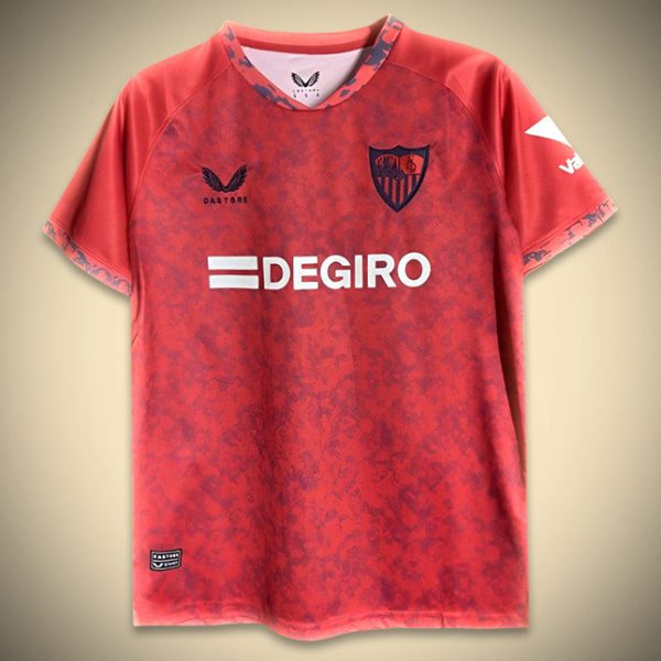 Maglia FC Siviglia Away Rossa 2024-2025