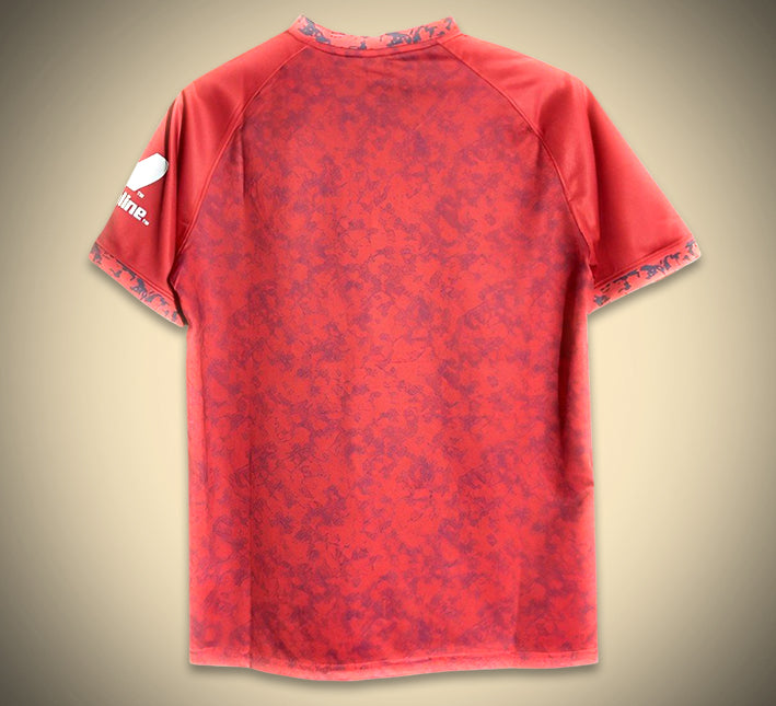 Maglia away del FC Siviglia rosso stagione ventiquattro venticinque