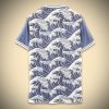 T-shirt maglia giapponese design onda grafica ispirazione manga e cultura nipponica