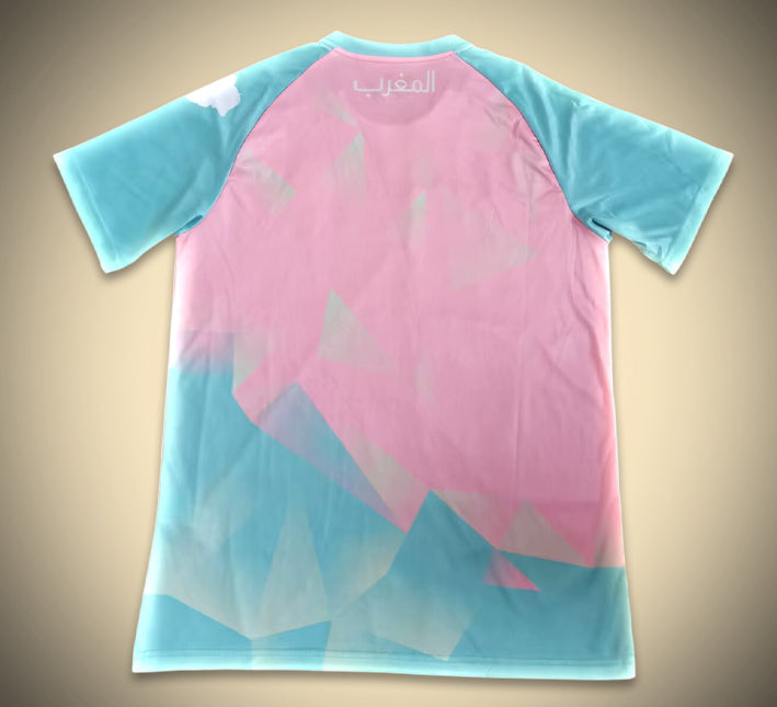 maillot-concept-maroc-rose-et-bleu-edition-saison-2025-2026 Maglia concept Marocco rosa e blu edizione stagione 2025 2026