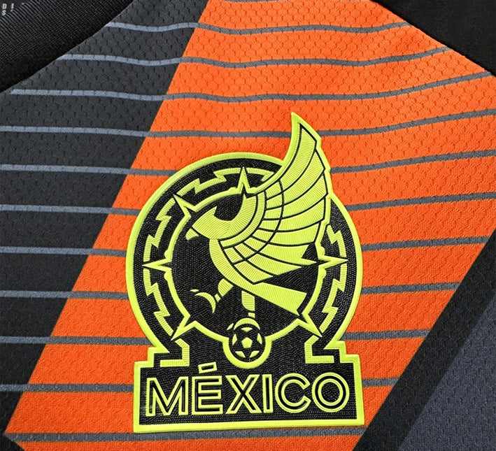 Maglia portiere Messico nero con stile nazionale