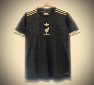 Maglia da calcio del Messico concept nero edizione 2025 con design moderno