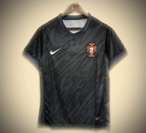 Maglia Portogallo Portiere Nero 2024-2025 vista frontale