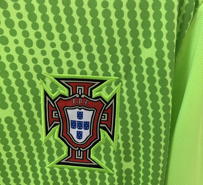 Maglia Portogallo Portiere Verde 2024-2025 vista laterale
