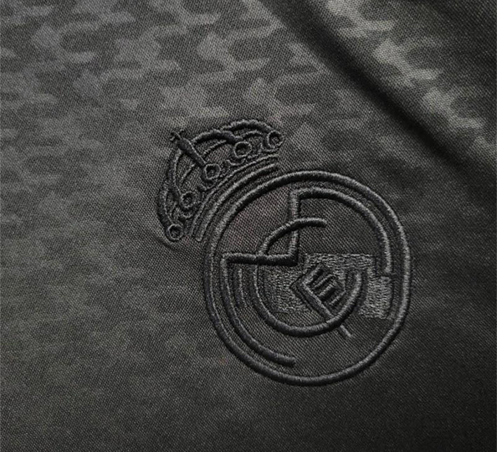 Maillot supporter Real Madrid noir design concept saison 2425