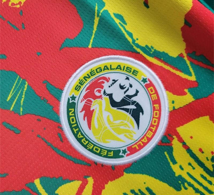Maglia Senegal Pre-partita 2024 vista laterale