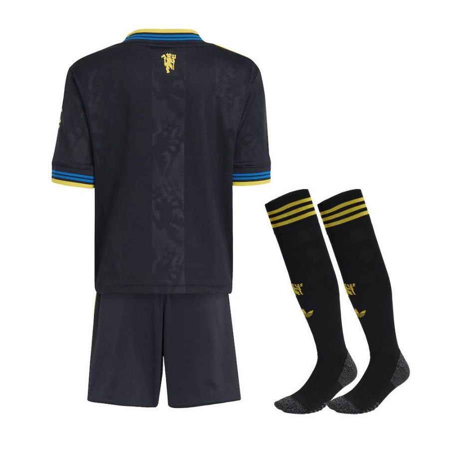 Set bambino Manchester United maglia Third stagione 2025 2026 con pantaloncini e calzettoni