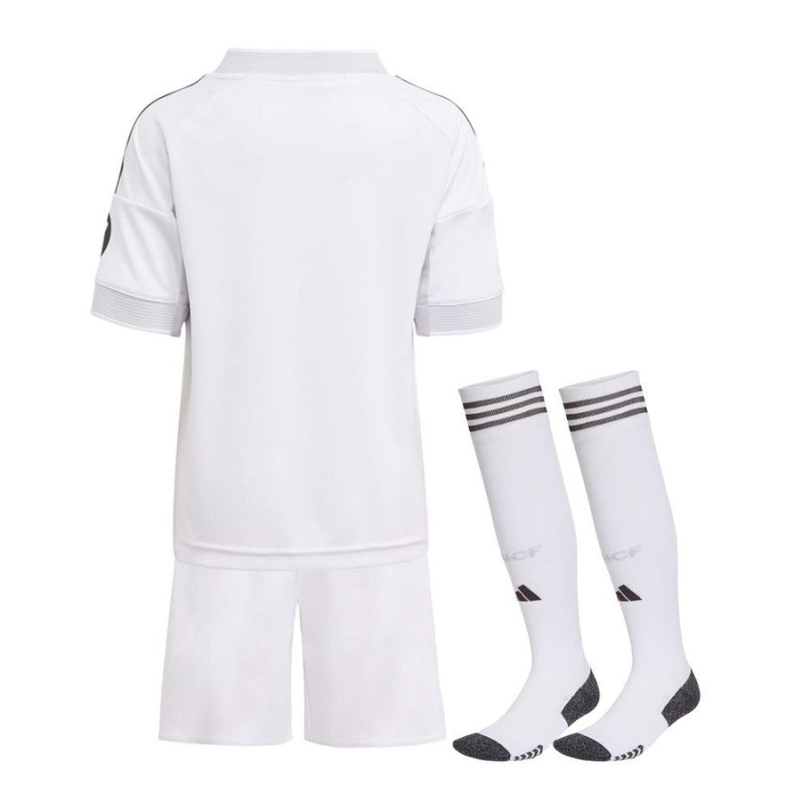 Set bambino Real Madrid home stagione 2025 2026 maglia e pantaloncini
