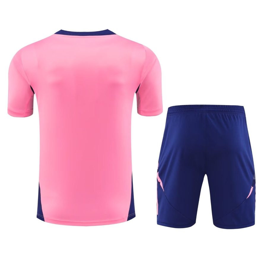 Set maglia e pantaloncini Arsenal stagione 2024 2025 tenuta da calcio rossa e bianca