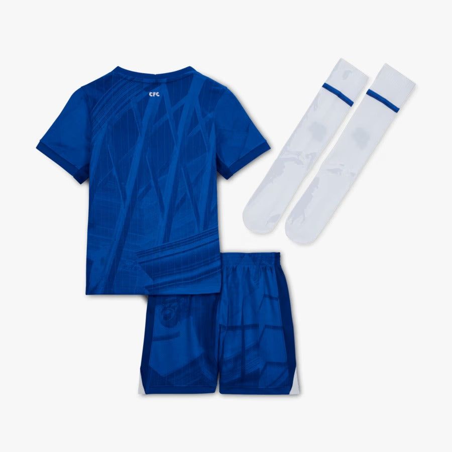 ensemble-maillot-et-short-enfant-chelsea-fc-domicile-saison-2025-2026 Set maglia e pantaloncini bambino Chelsea FC home stagione 2025 2026