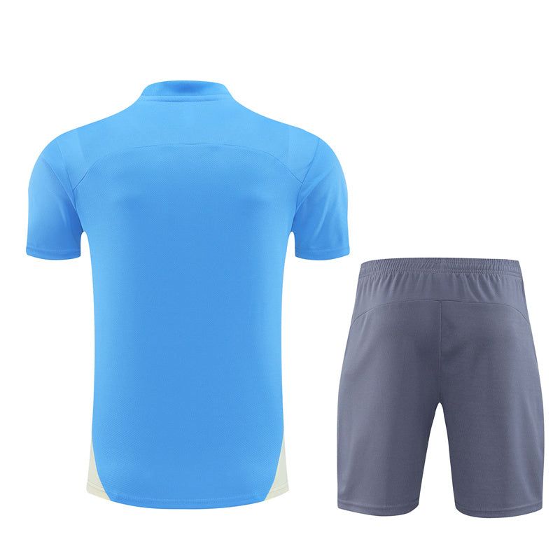 Set maglia e pantaloncini Manchester City stagione 2024 2025 tenuta Home