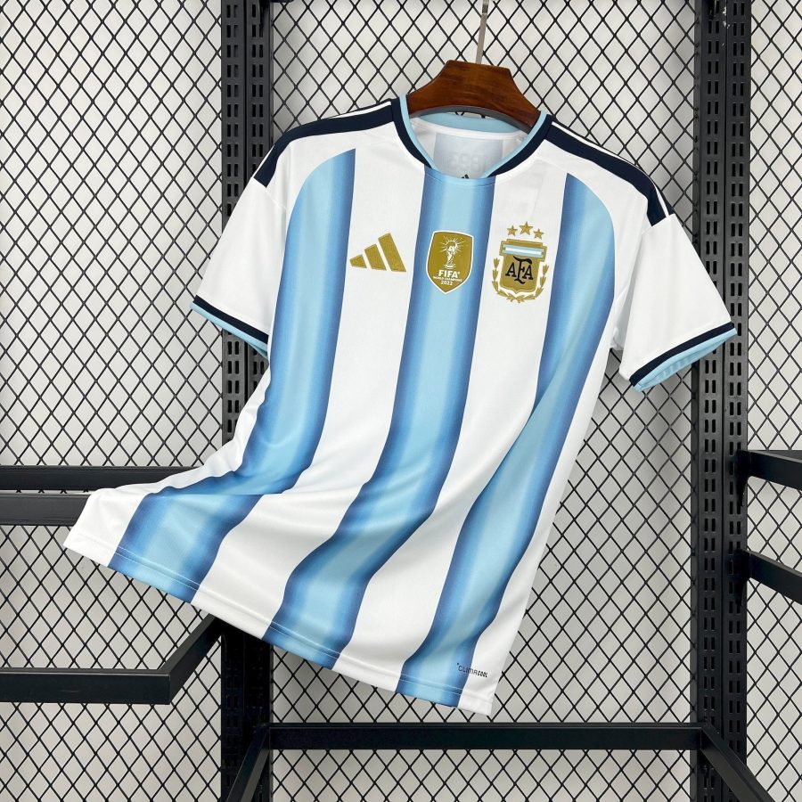 maglia da calcio Argentina Home 2026 righe azzurre e bianche