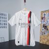 jersey calcio AC Milan away rosso nero equipaggiamento tifoso