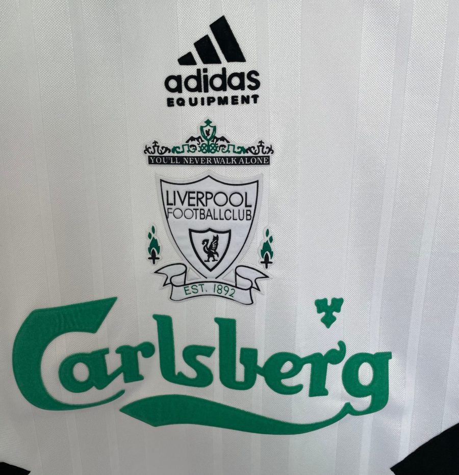 jersey Liverpool FC rétro extérieur manches longues époque 1993 1994