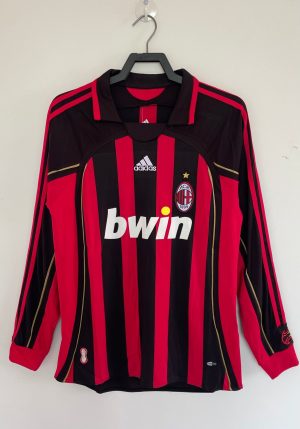 maillot-ac-milan-manches-longues-domicile-20062007 MAGLIA AC MILAN MANICHE LUNGHE HOME 20062007