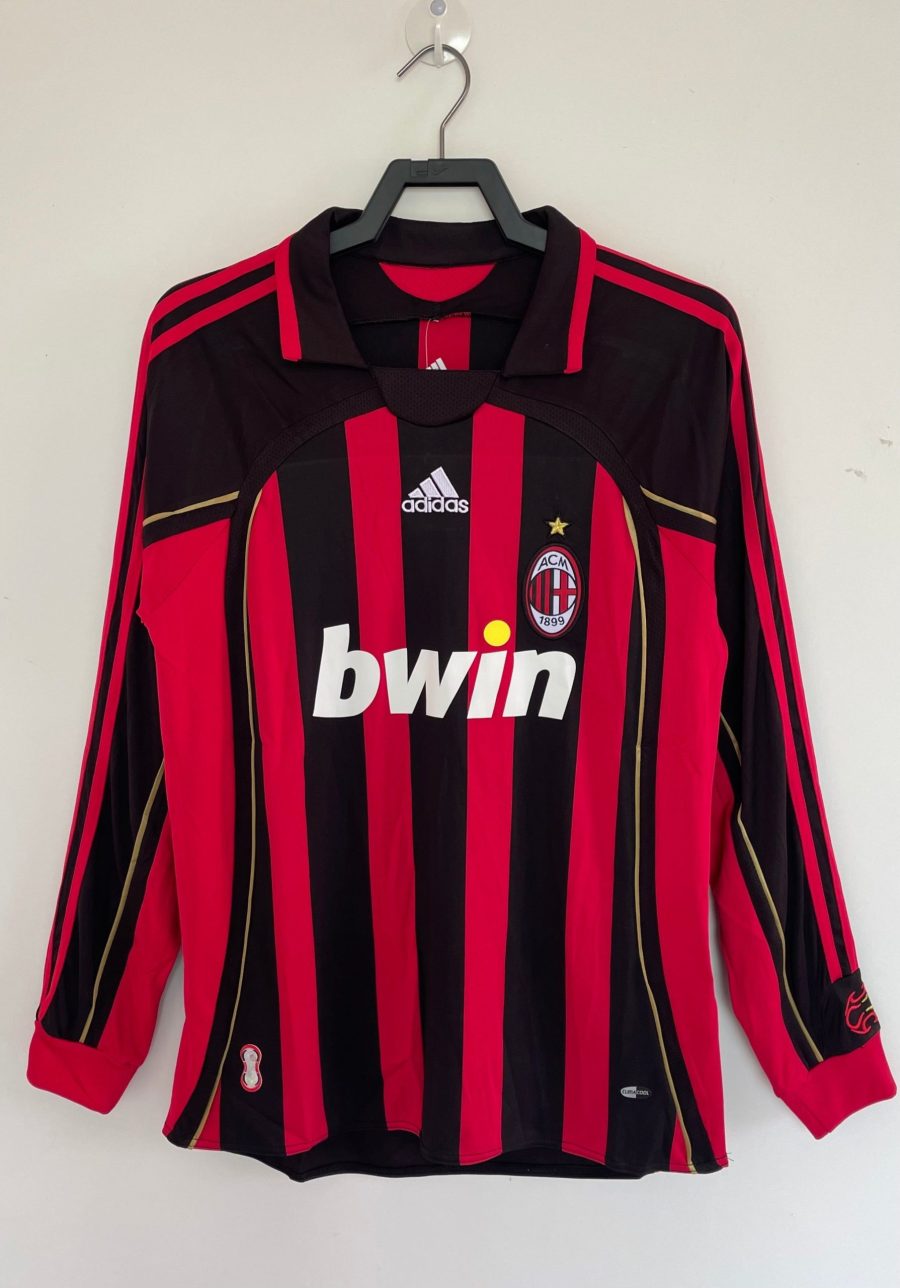 maillot-ac-milan-manches-longues-domicile-20062007 MAGLIA AC MILAN MANICHE LUNGHE HOME 20062007