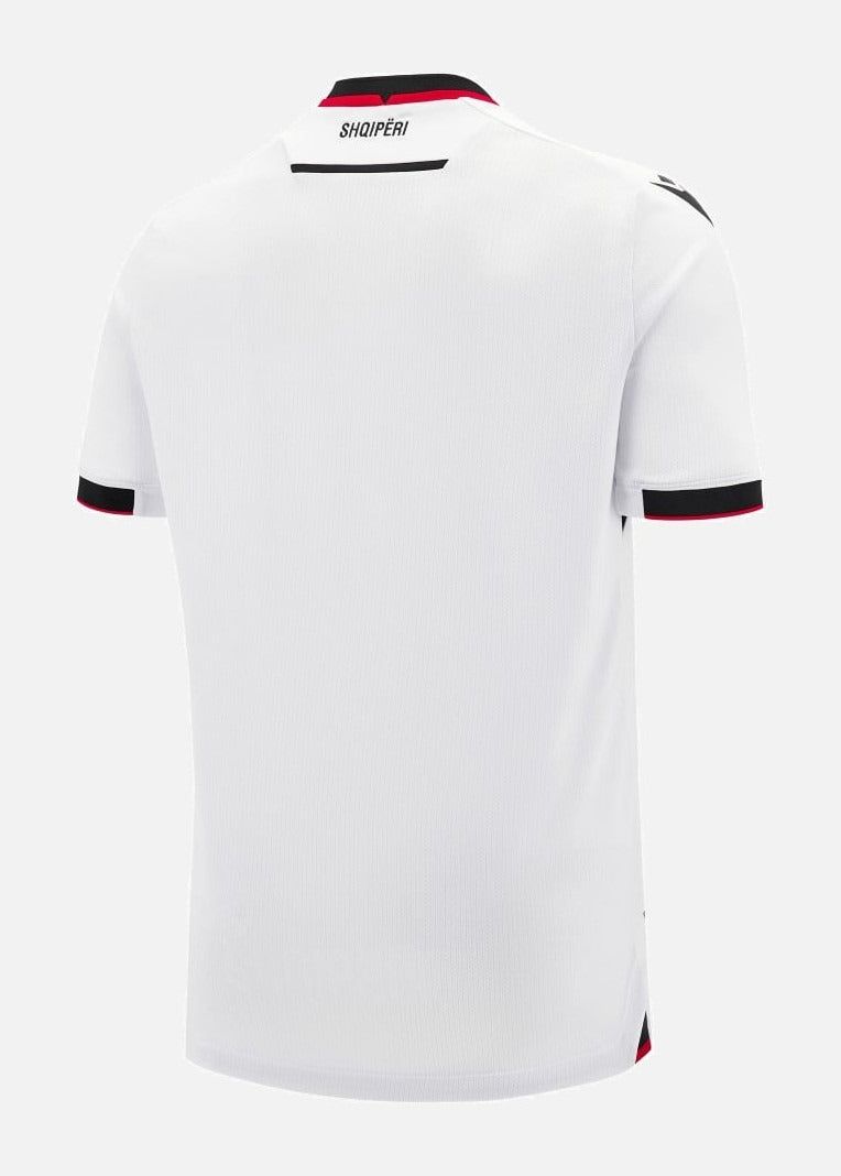 maglia da calcio Albania esterna stagione 2025 tenuta rossa nera