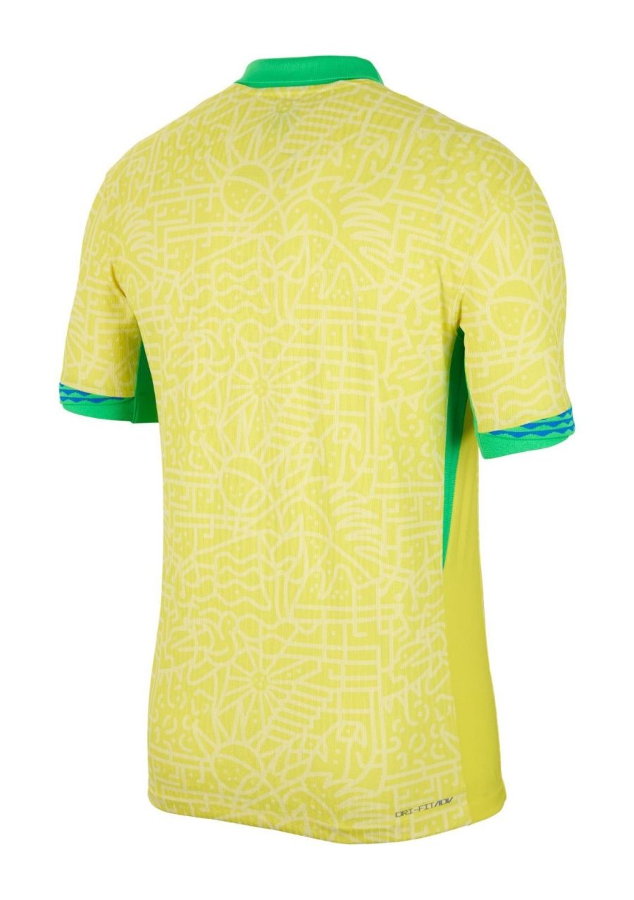 maglia da calcio del Brasile Home stagione 2024 gialla e verde