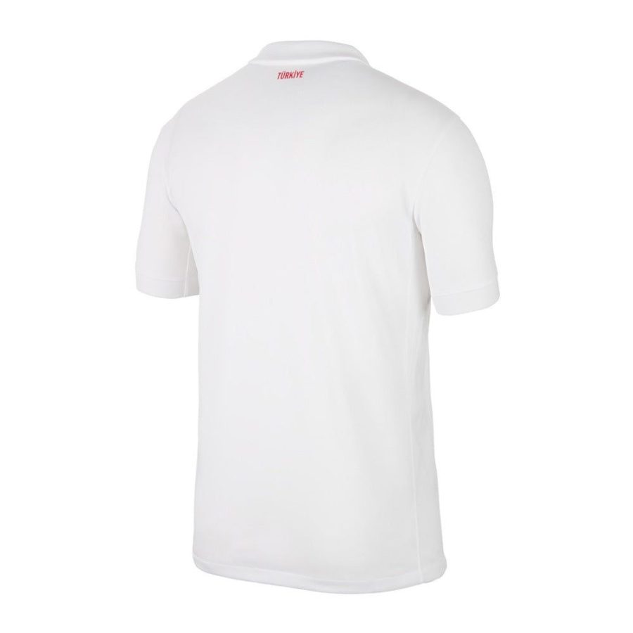 Maglia da calcio Turchia Home stagione 2024 rossa con stemma e dettagli bianchi