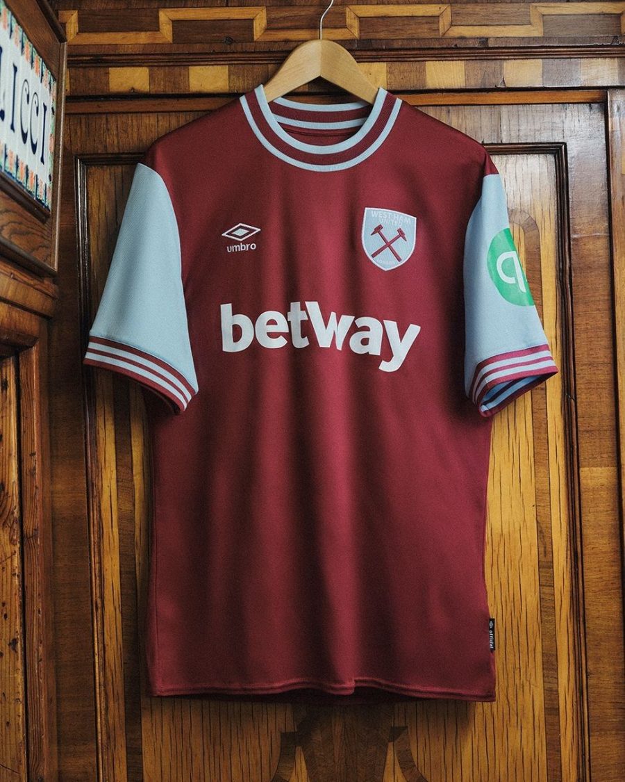maillot-de-football-west-ham-united-couleur-bordeaux-domicile maglia da calcio West Ham United colore bordeaux Home