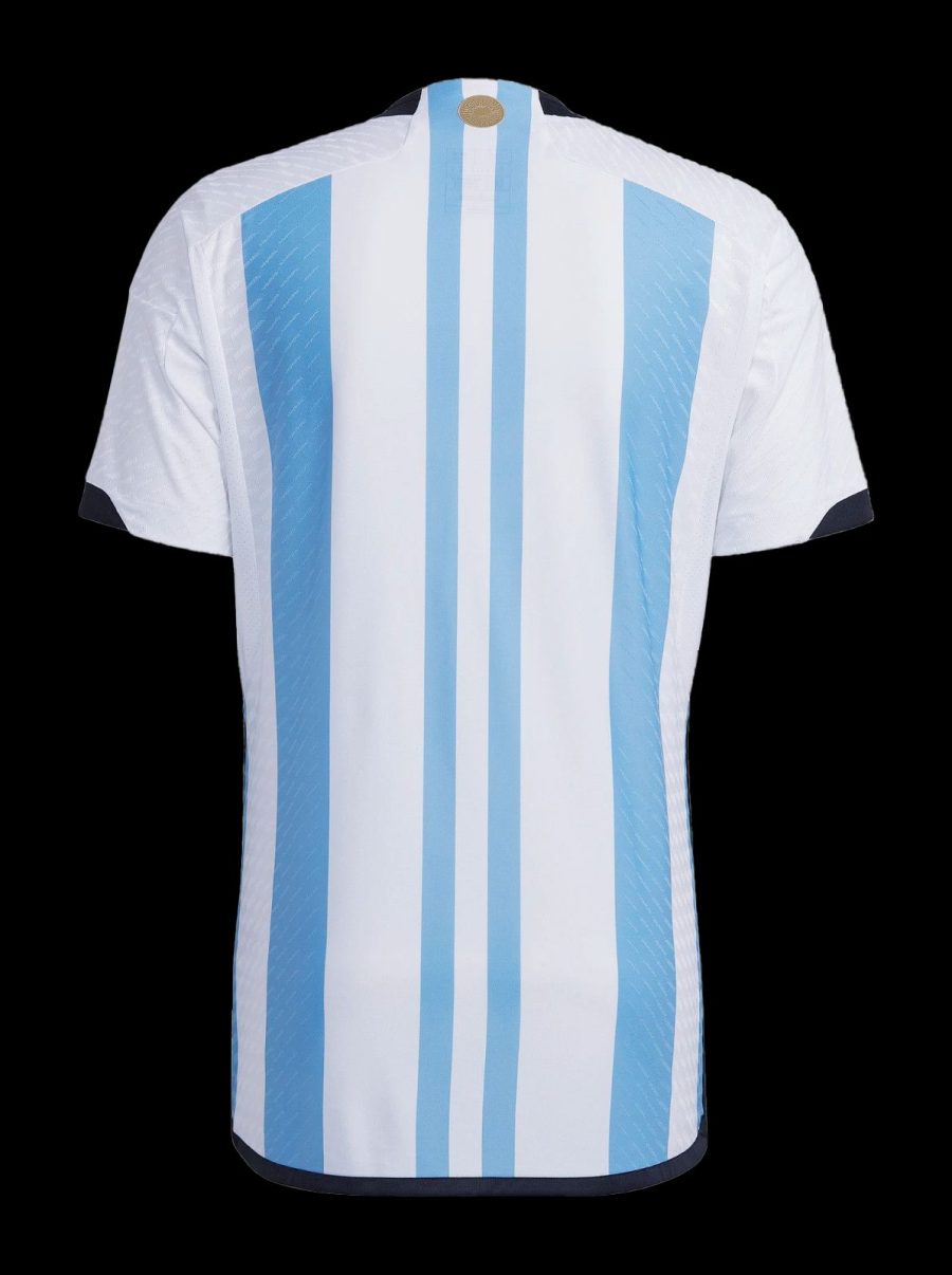 Maglia dell'Argentina Home Mondiale 2022 maglia ufficiale blu e bianca