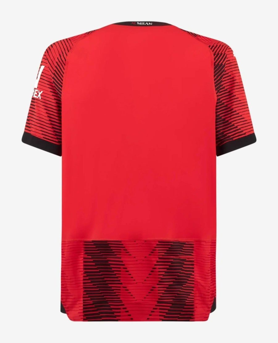 maglia home AC Milan stagione 2023 2024 strisce rosse e nere
