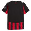 maillot-domicile-ac-milan-saison-2025-2026-rouge-et-noir-avec-ecusson-officiel maglia home AC Milan stagione 2025 2026 rossa e nera con stemma ufficiale