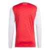 maillot-domicile-arsenal-manches-longues-saison-2025-2026-tenue-officielle-rouge-et-blanc Maglia home Arsenal maniche lunghe stagione 2025 2026 tenuta ufficiale rossa e bianca