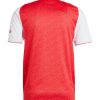 maillot-domicile-arsenal-saison-2025-2026-rouge-et-blanc-tenue-officielle Maglia home Arsenal stagione 2025 2026 rossa e bianca tenuta ufficiale
