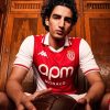 Maglia home AS Monaco stagione 2024 2025 rosso e bianco