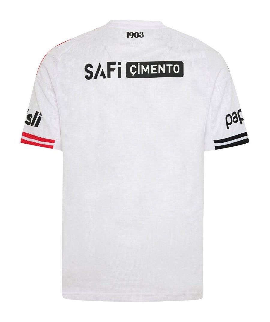 maglia home Besiktas stagione 2025 2026 nero e bianco jersey football tifoso