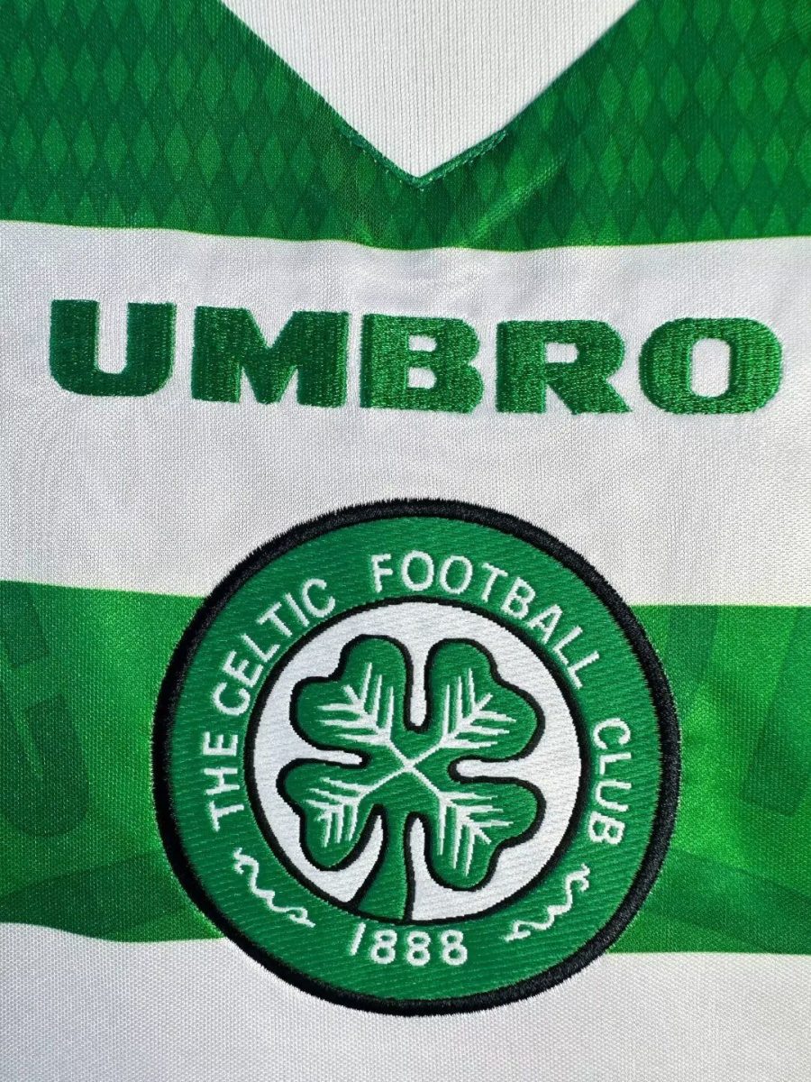 Maglia Home Celtic FC stagione 1997 1998 colore verde e bianco