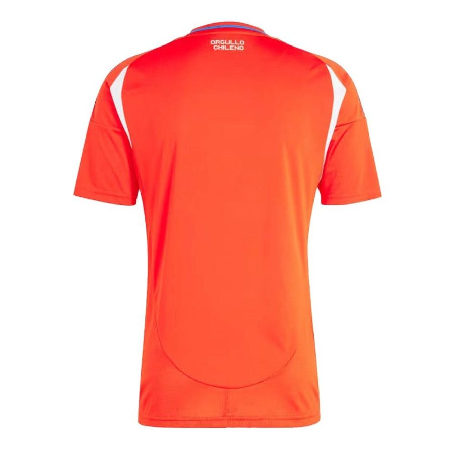 maillot-domicile-chili-2024-rouge-et-bleu-tenue-officielle-football maglia Home Cile 2024 rossa e blu tenuta ufficiale calcio