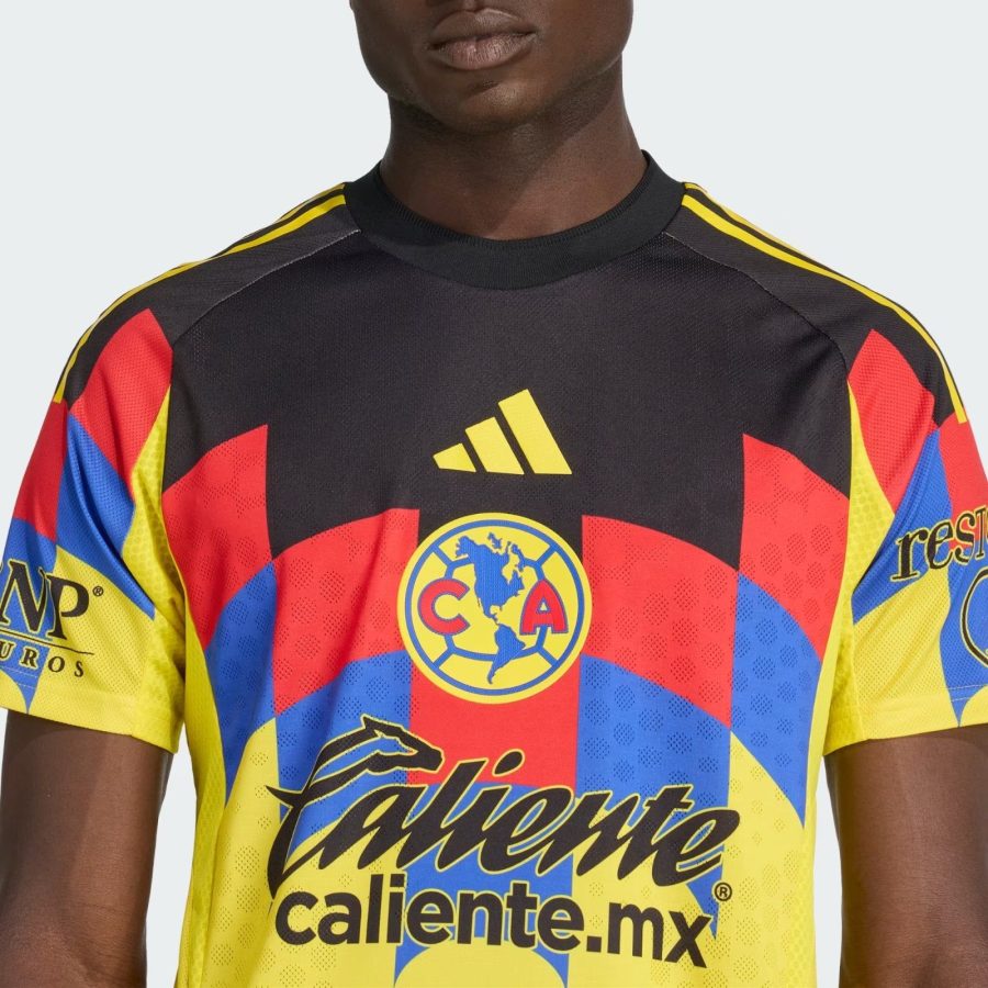 maillot-domicile-club-america-saison-2025-2026-couleur-jaune-officiel Maglia home Club America stagione 2025 2026 colore giallo ufficiale